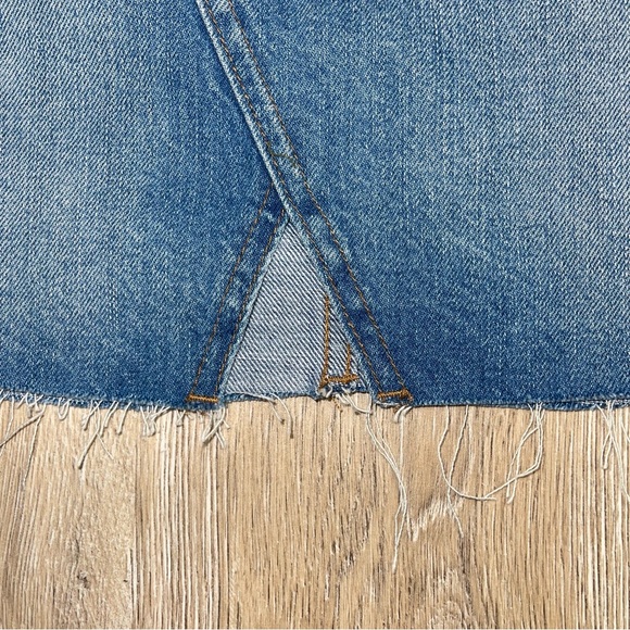 Madewell Women’s 27 Rigid Denim A-Line Mini Skirt in Keene Wash Cutout Edition - Picture 5 of 14
